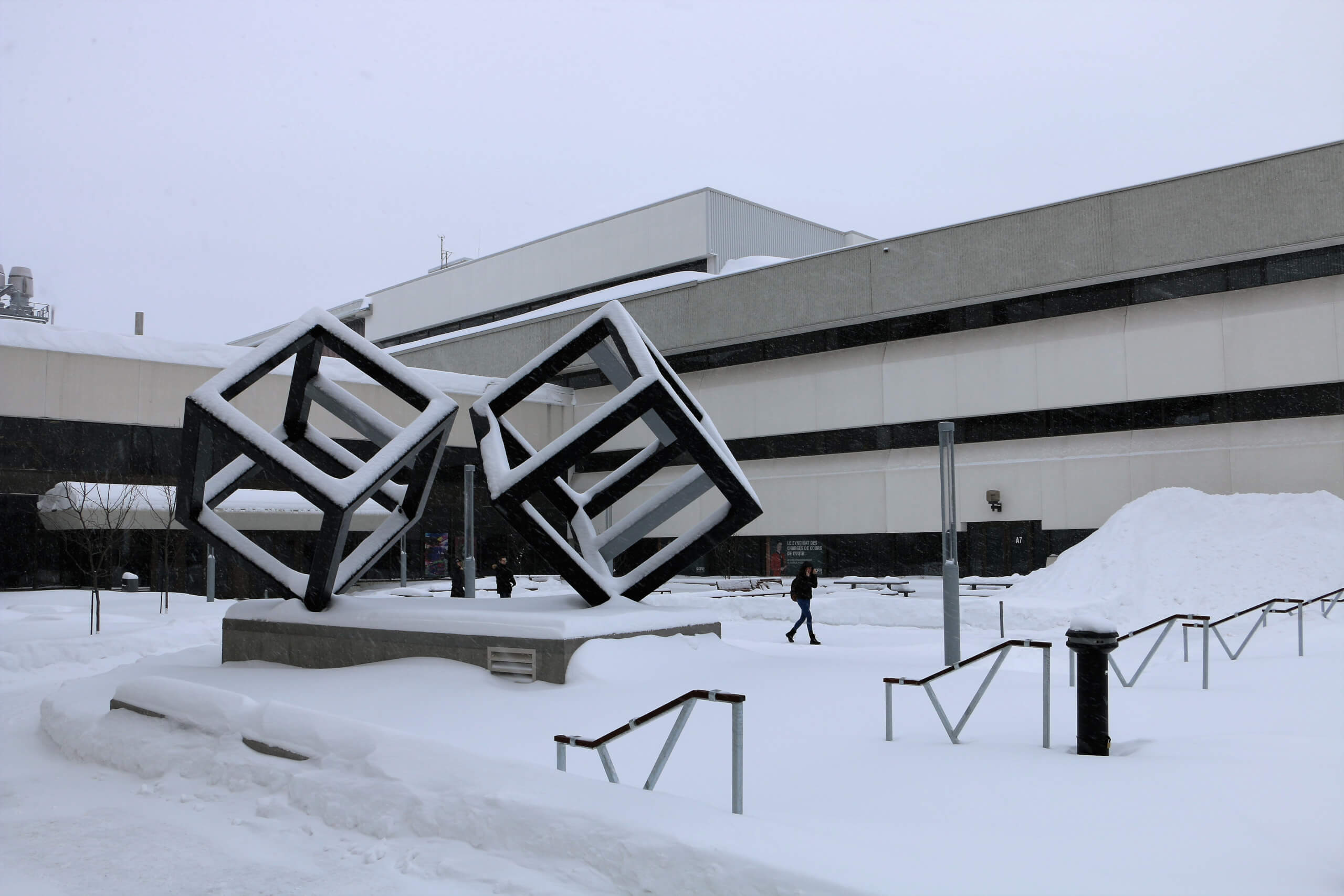 Place Gilles-Boulet de l'UQTR, hiver 2018.