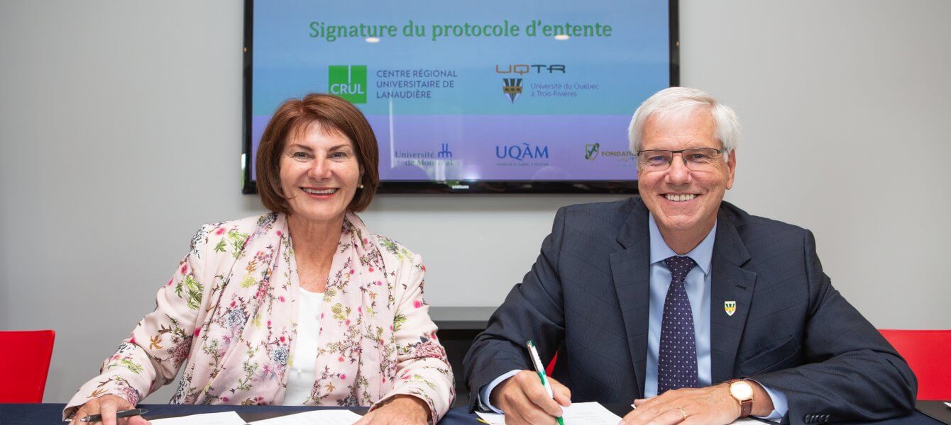 Le CRUL et l’UQTR officialisent un partenariat de cinq ans