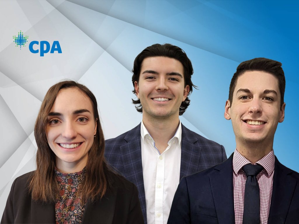 Trois étudiants de l’UQTR au Tableau d’honneur de CPA Canada • Néo UQTR