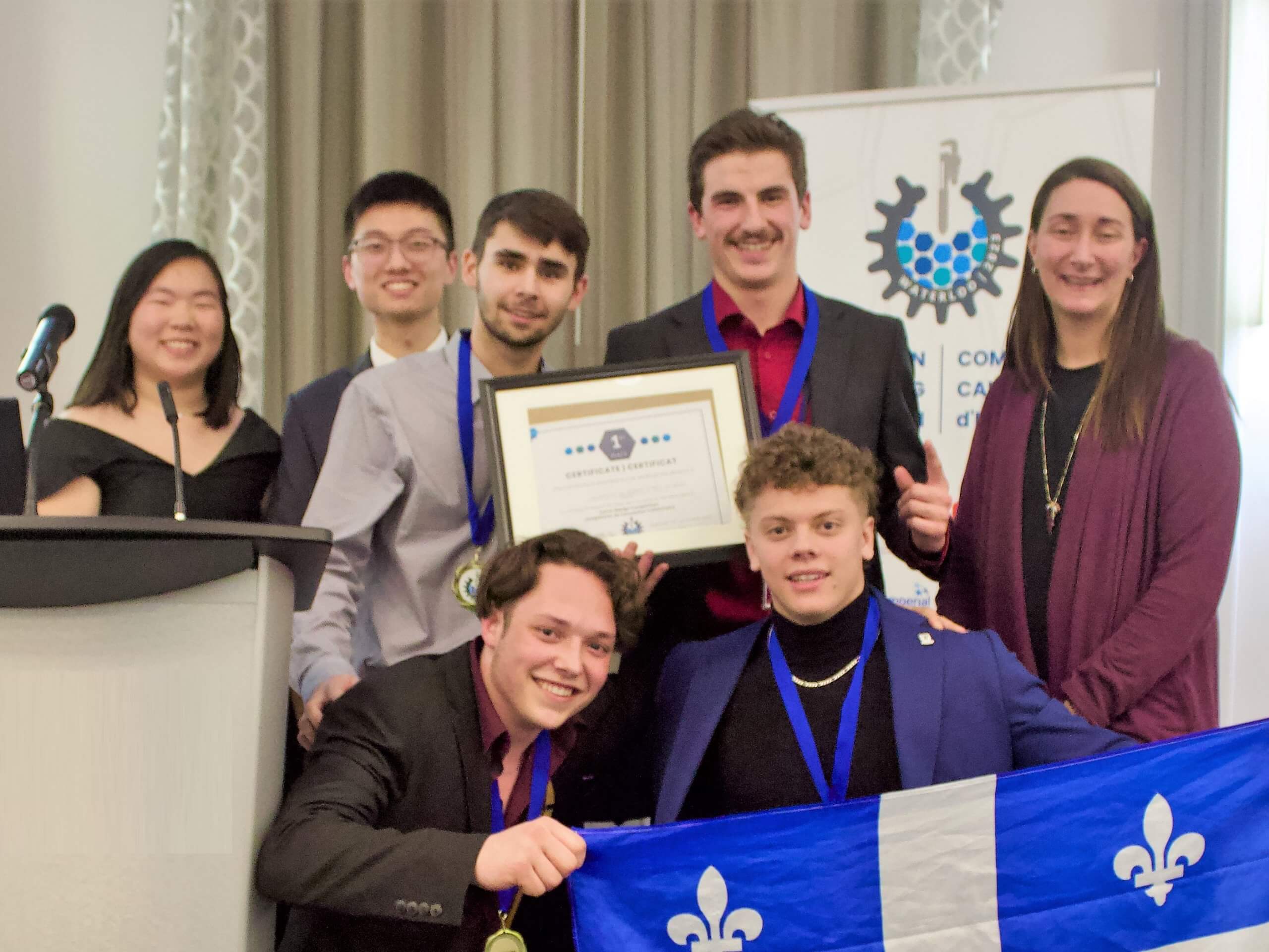 Trois podiums pour l’UQTR à la Compétition canadienne d’ingénierie