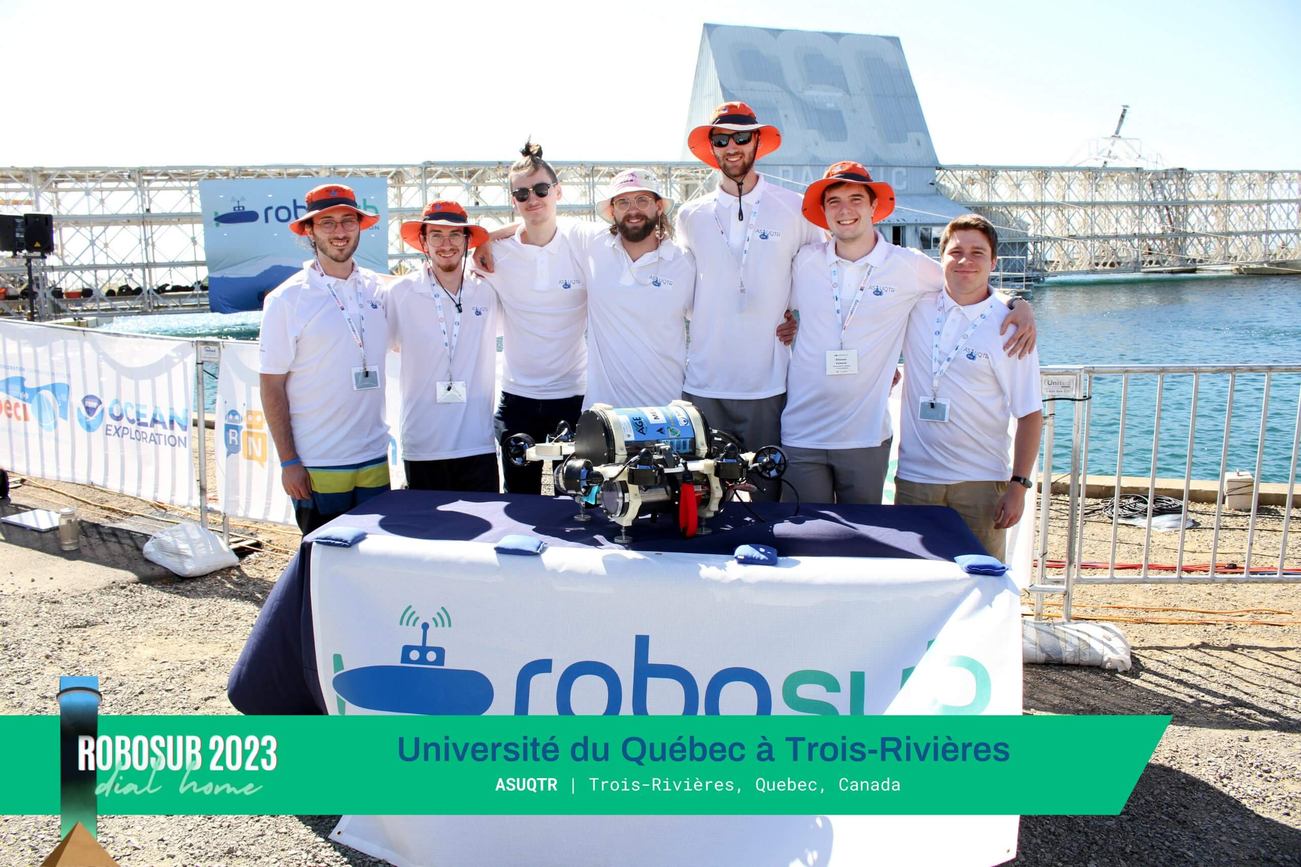 Autonomous submarine UQTR présent à la compétition Robosub 2023