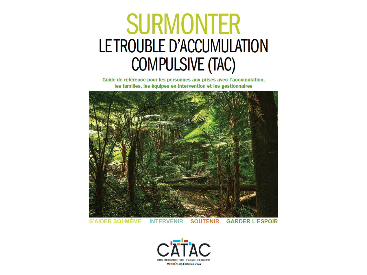 Lancement du premier guide de référence québécois sur le trouble d’accumulation compulsive (TAC)