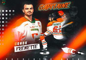 Conor Frenette devient le nouveau capitaine des Patriotes