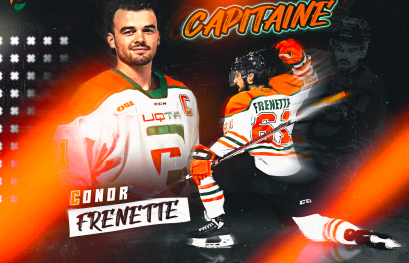 Conor Frenette devient le nouveau capitaine des Patriotes