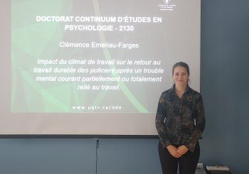 Influence du climat de travail sur le retour au travail durable des policiers après un trouble mental courant partiellement ou totalement relié au travail