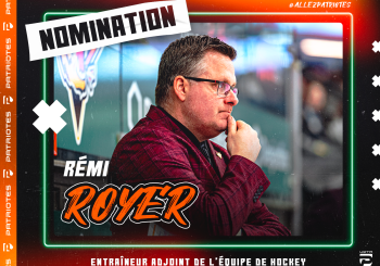 Rémi Royer se joint aux Patriotes à titre d'entraîneur adjoint!