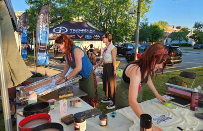 Participation d'étudiants de la section des arts de l'UQTR au projet Encre toi & moi