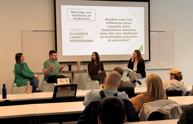 Un panel inspirant pour les cohortes du campus de l’UQTR à Drummondville