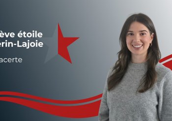 Rosalie Lacerte reçoit le Prix Relève étoile