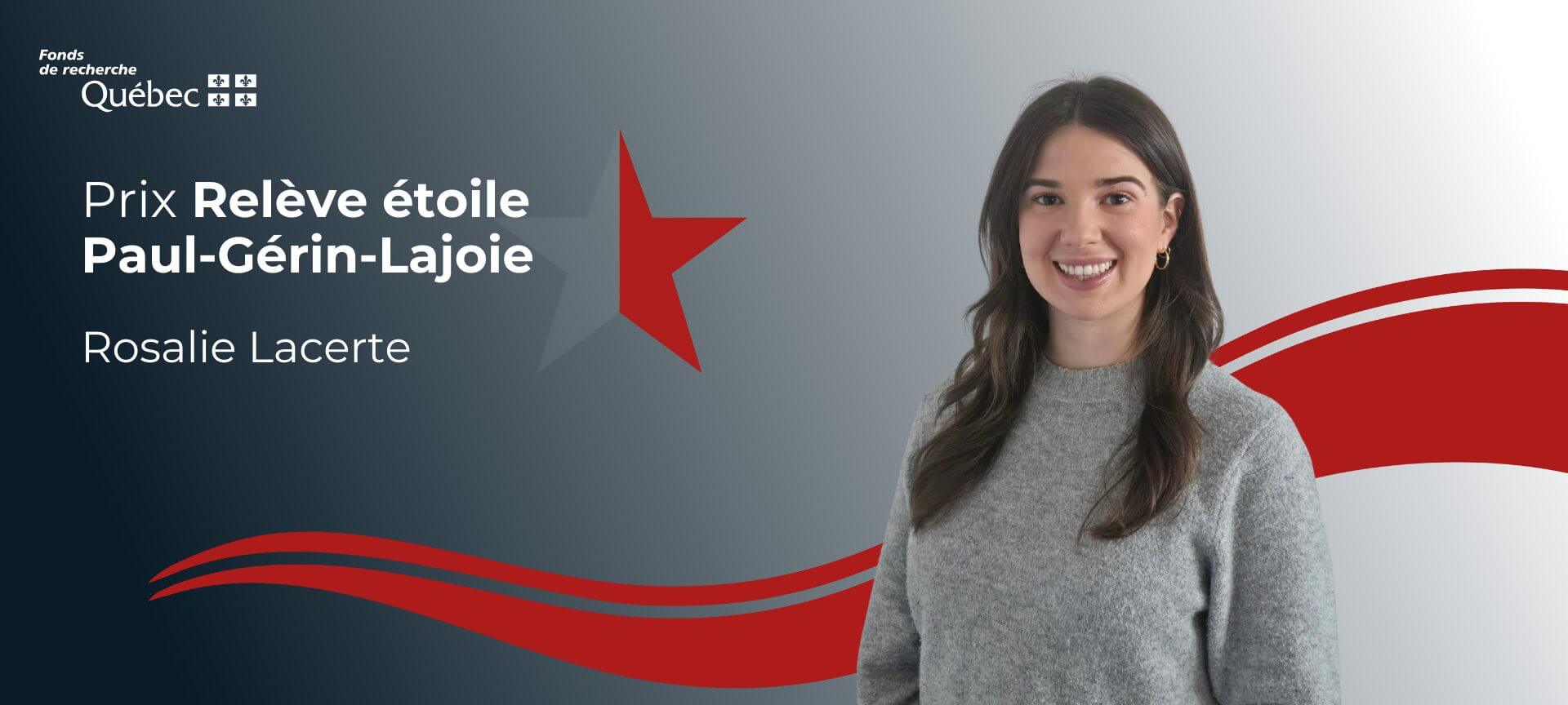 Rosalie Lacerte reçoit le Prix Relève étoile