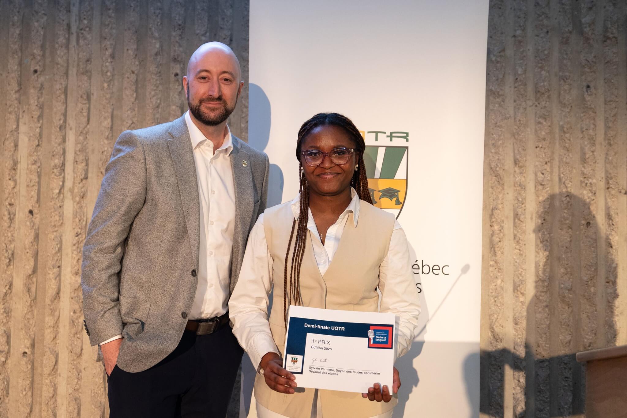 « Délie ta langue » : Jemila Longri représentera l&rsquo;UQTR à la finale nationale