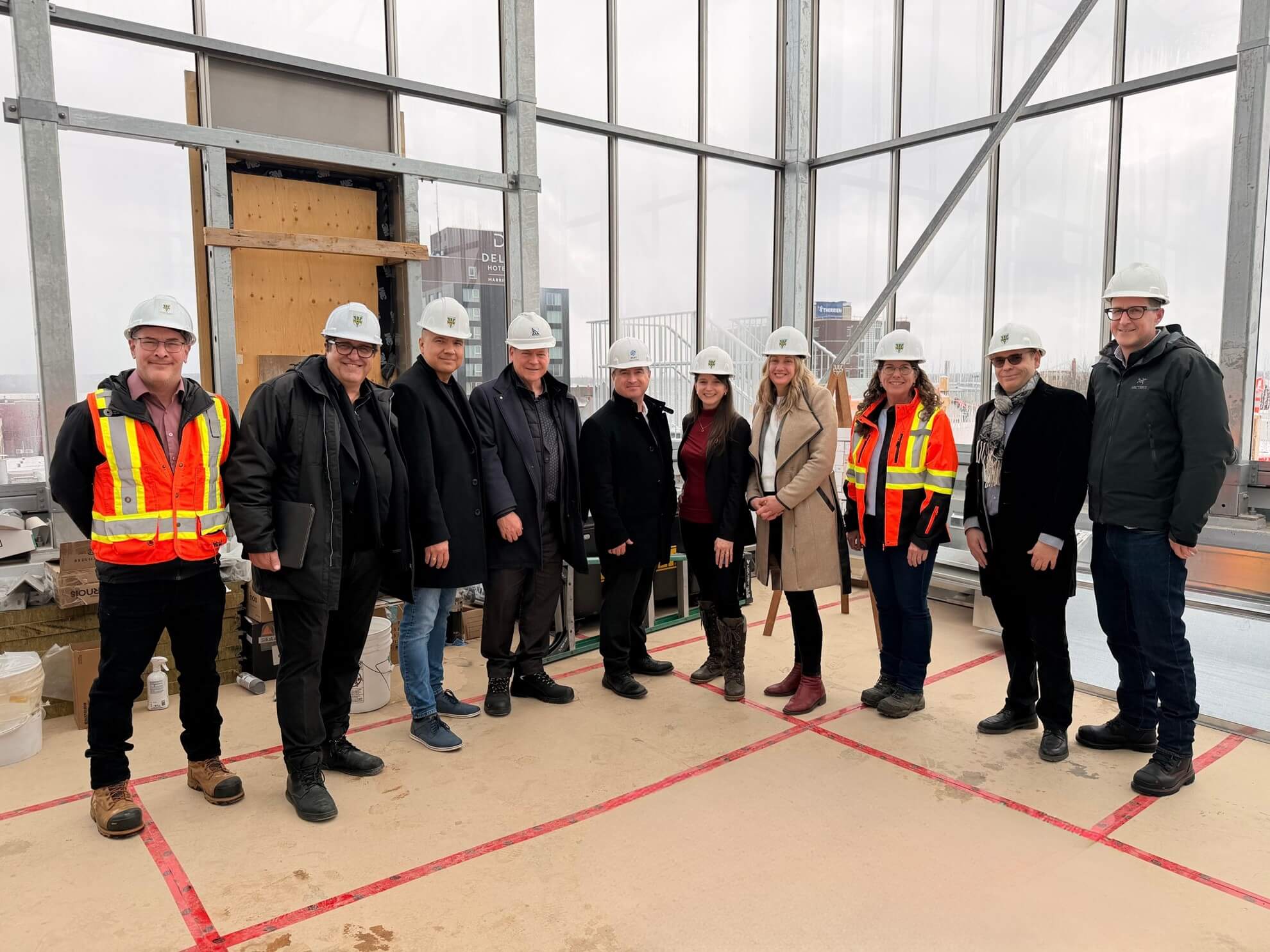 Élus et partenaires trifluviens visitent le Pavillon Pellerin-Marmen