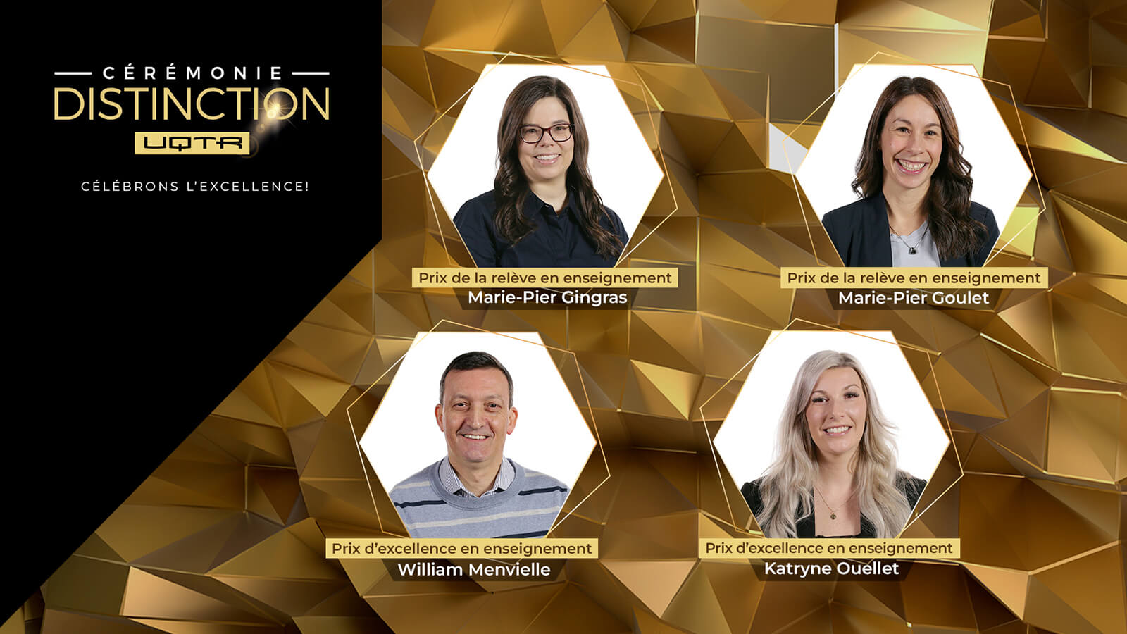 Cérémonie Distinction UQTR : la parole aux lauréates et lauréats
