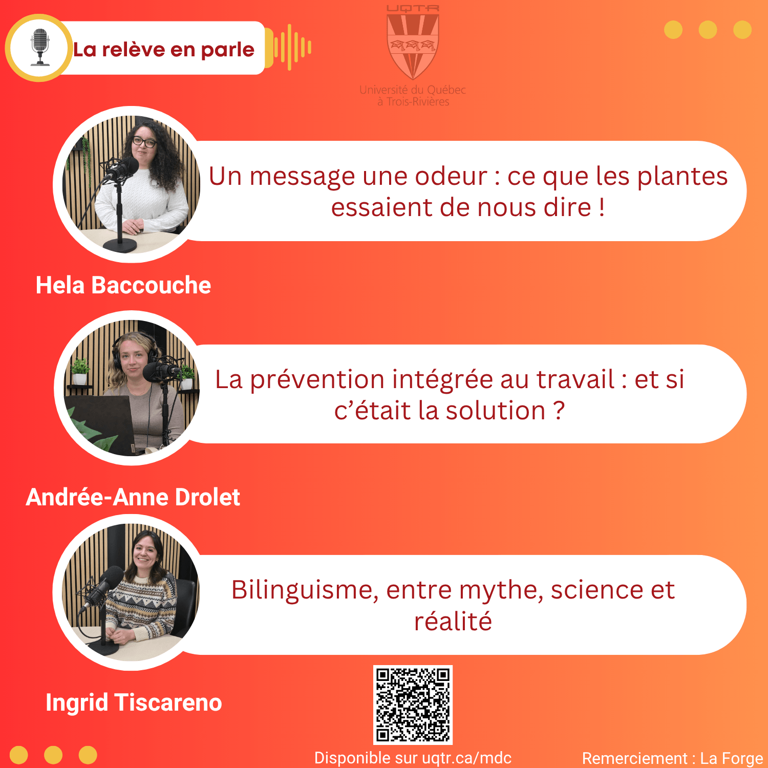Nouveau balado: La relève en parle