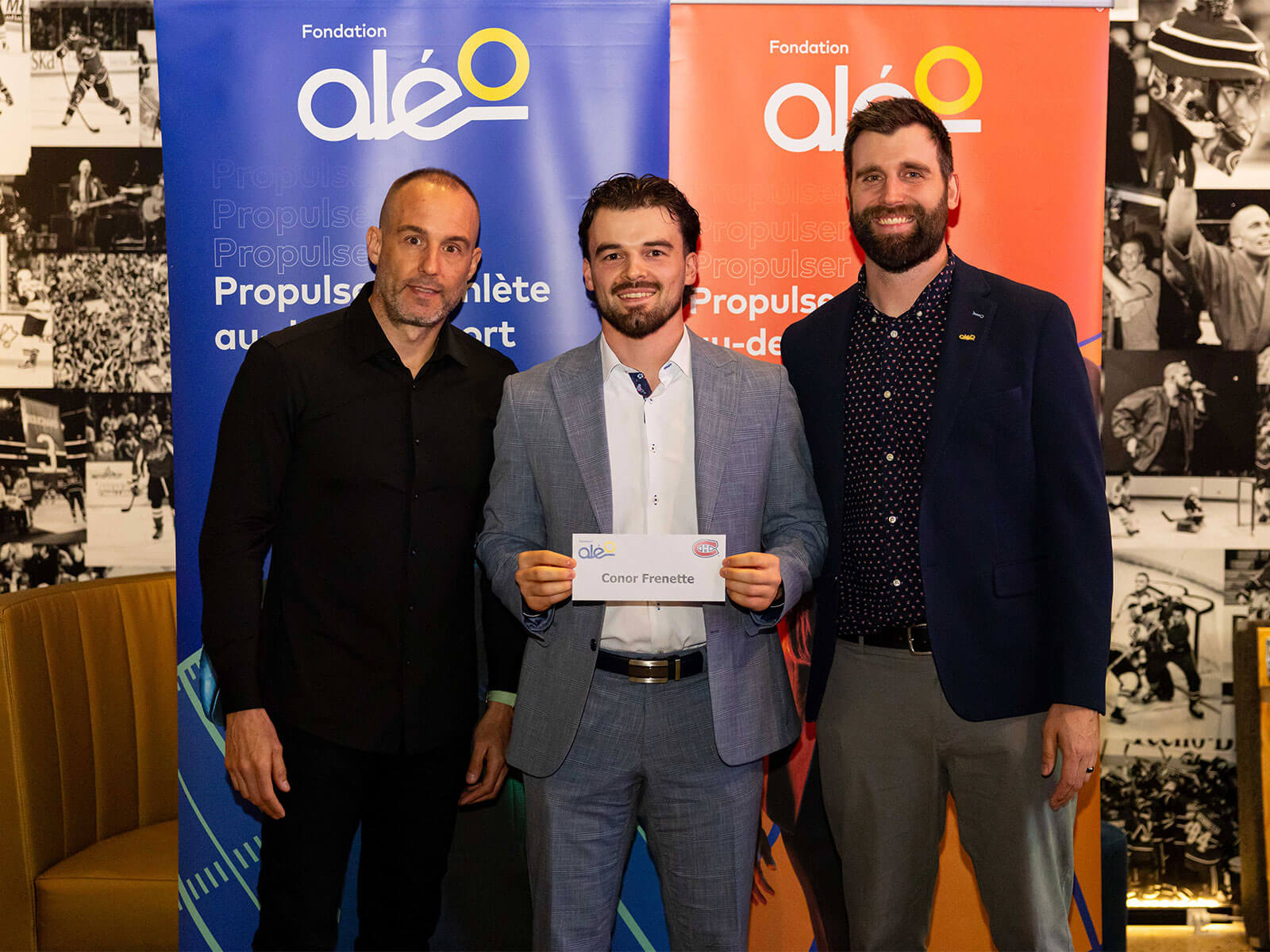 Conor Frenette reçoit le Prix Leadership Guy-Lafleur