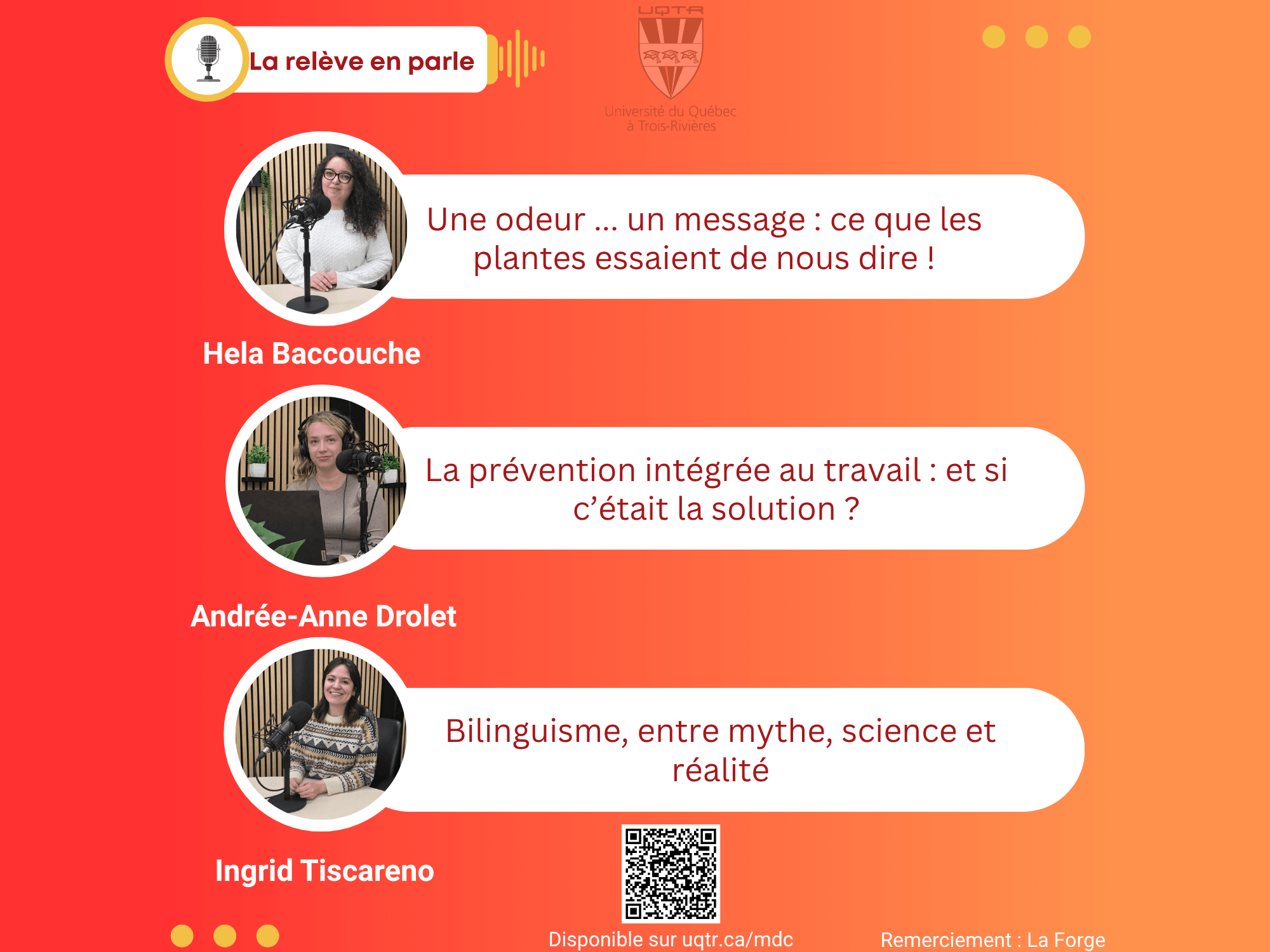 Nouveau balado : La relève en parle