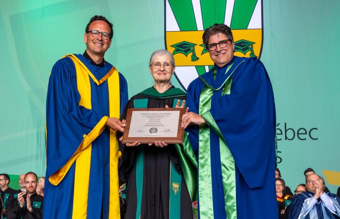 L’UQTR rend hommage à cinq récipiendaires de doctorats honorifiques