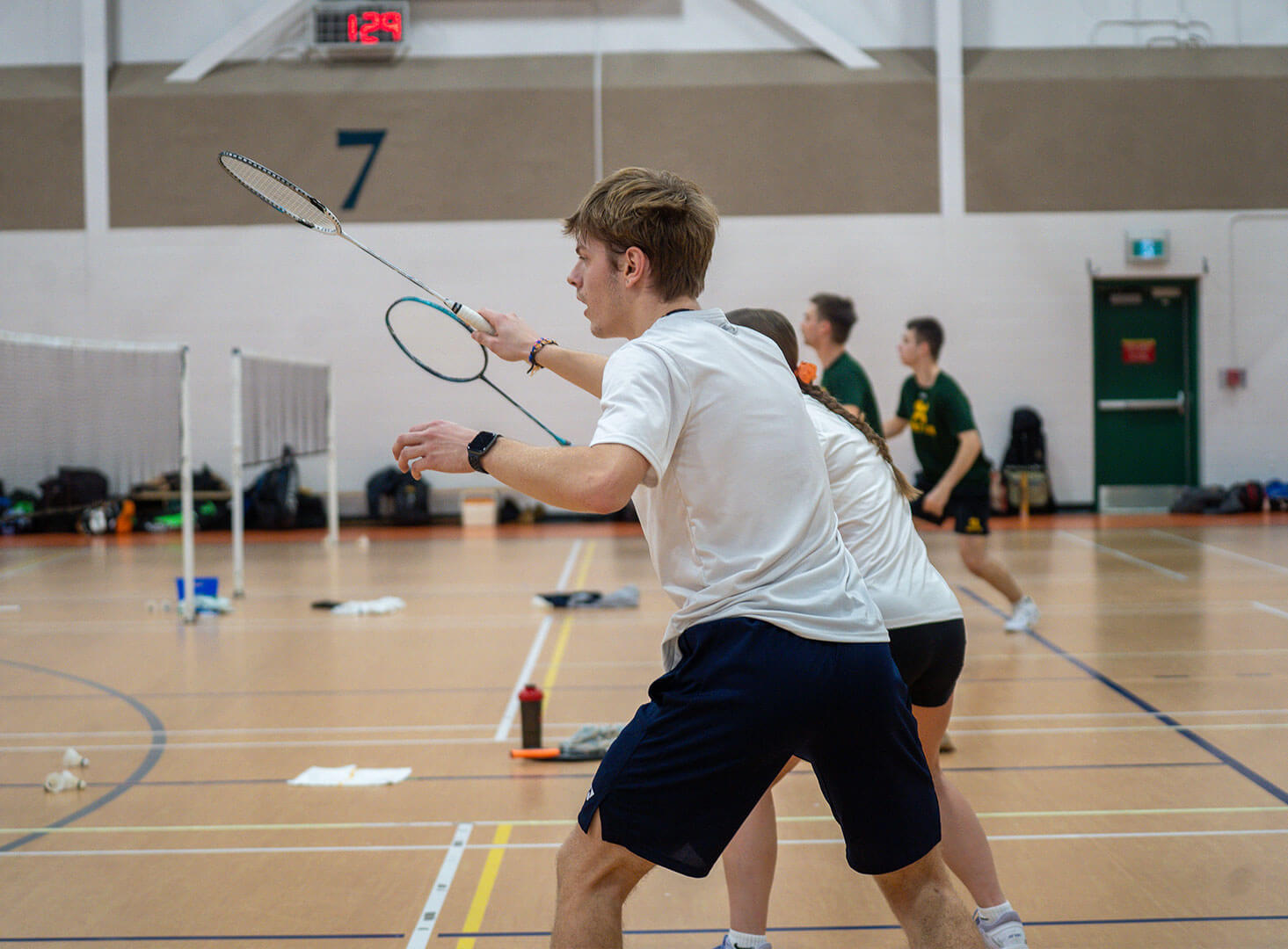 Joueur de badminton des Patriotes de l'UQTR