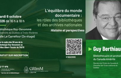 Guy Berthiaume en conférence à l’UQTR